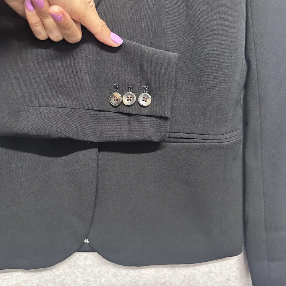 Jcrew Schoolboy Blazer Black Women's Size XXS Style K2899 Lined‎ Preppy Academia
